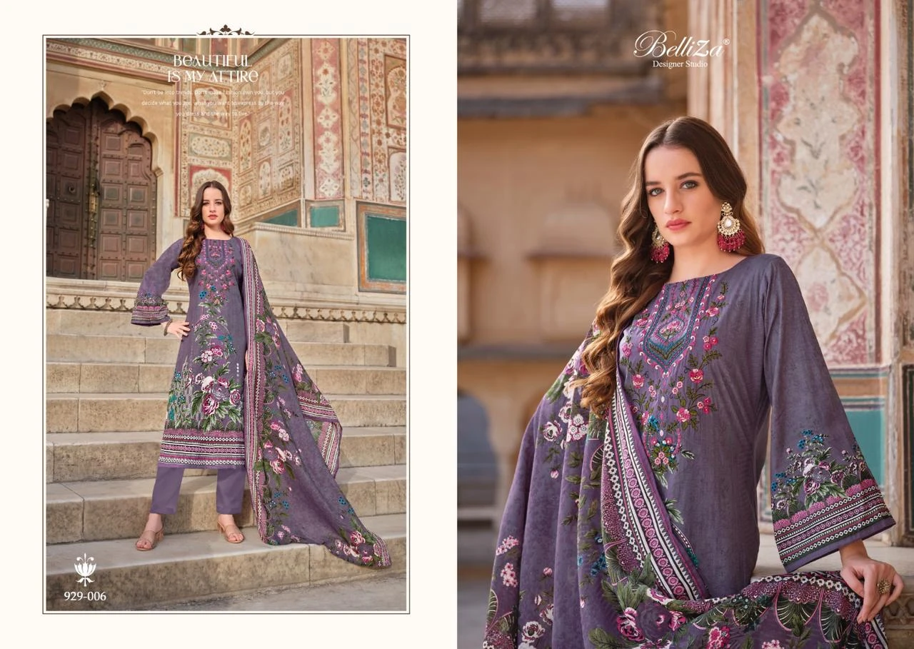 Belliza Designer Naira Vol 56 Pure Cotton Digital Prints Wholesale Pakistani Print Salwar Suit Catalog — Wholesale Pakistani Suits, Belliza Designer wholesale from Surat - Gallery Image 6